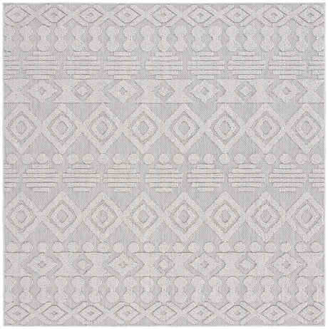 Safavieh Global 6'-7" x 6'-7" Rug in Grey / Ivory