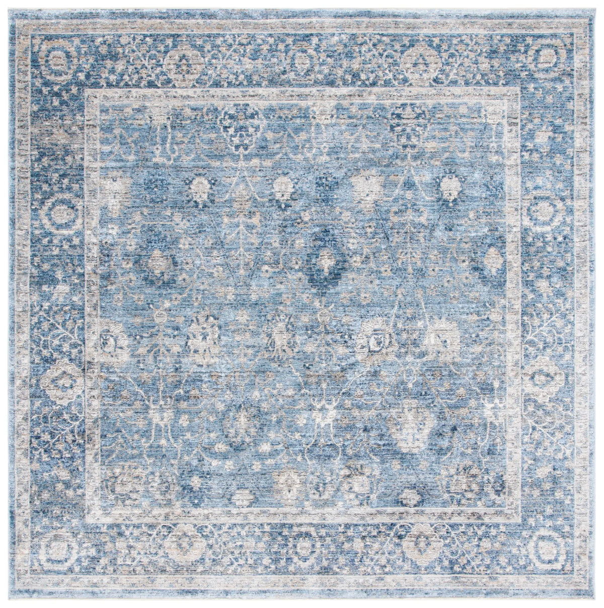 Safavieh Dream 6'-7" x 6'-7" Rug in Grey / Turquoise