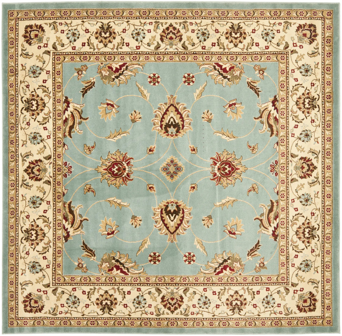 Safavieh Lyndhurst 6'-7" x 6'-7" Rug in Blue / Ivory