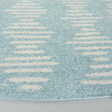 Safavieh Tulum 6'-7" x 6'-7" Rug in Turquoise / Ivory