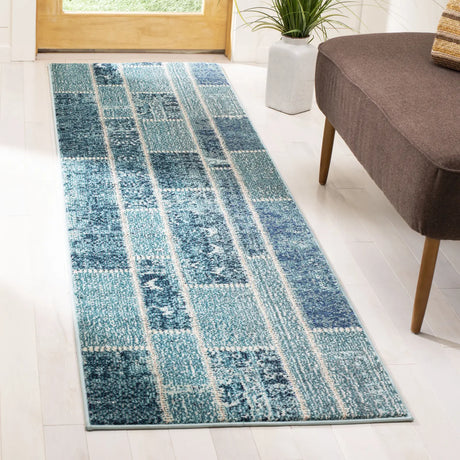 Safavieh Monaco 2'-2" x 8'-0" Rug in Blue / Multi