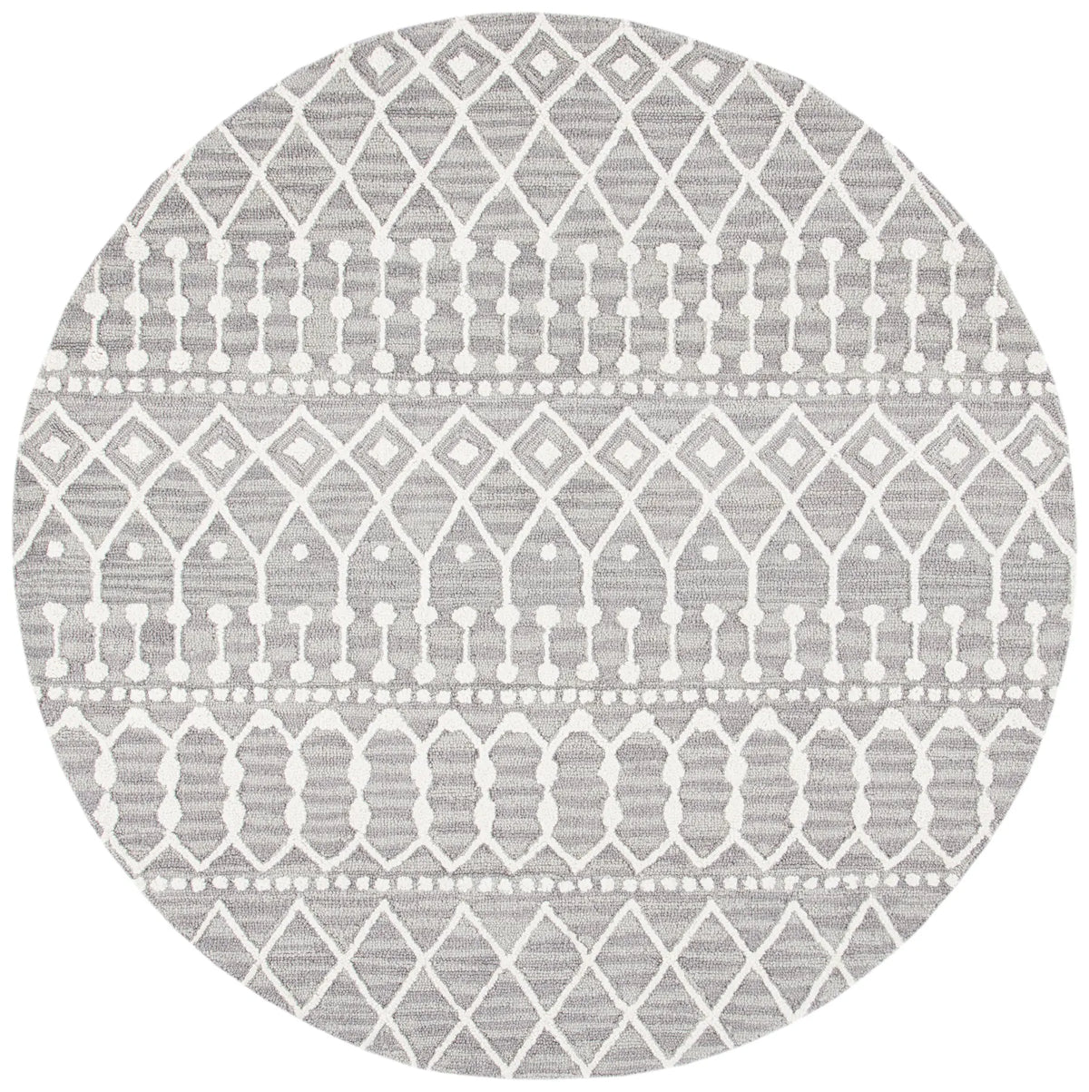 Safavieh Blossom 6'-0" x 6'-0" Rug in Grey / Ivory