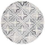 Safavieh Metro 6'-0" x 6'-0" Rug in Black / Ivory