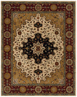 Safavieh Heritage 9'-6" x 13'-6" Rug in Ivory / Red