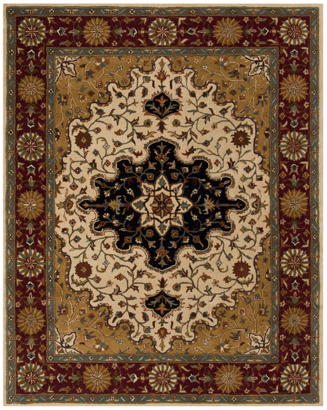 Safavieh Heritage 9'-6" x 13'-6" Rug in Ivory / Red