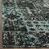 Safavieh Classic Vintage 4'-0" x 6'-0" Rug in Teal / Black