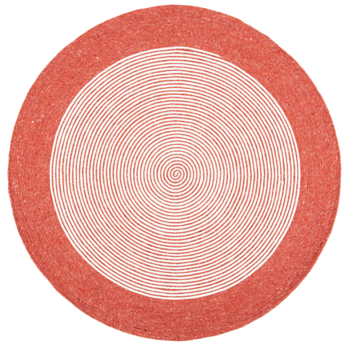 Safavieh Braided 5'-0" x 5'-0" Rug in Red / Ivory