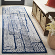 Safavieh Abstract 2'-3" x 8'-0" Rug in Ivory / Navy