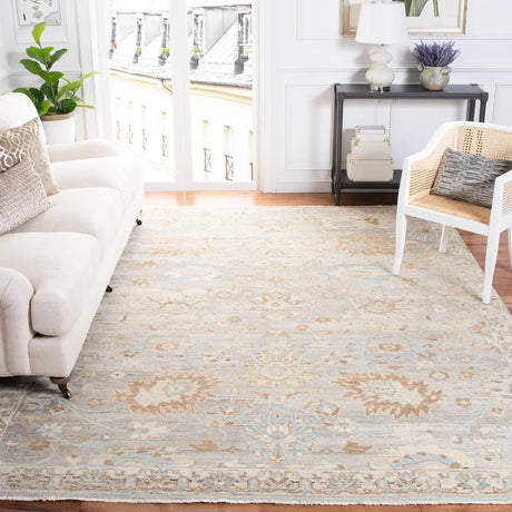 Safavieh Oushak 10'-0" x 14'-0" Rug in Grey / Ivory