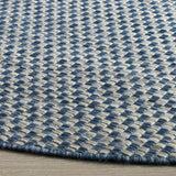 Safavieh Courtyard 10'-0" x 10'-0" Rug in Blue / Light Grey