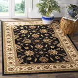 Safavieh Lyndhurst 5'-3" x 7'-6" Rug in Black / Ivory