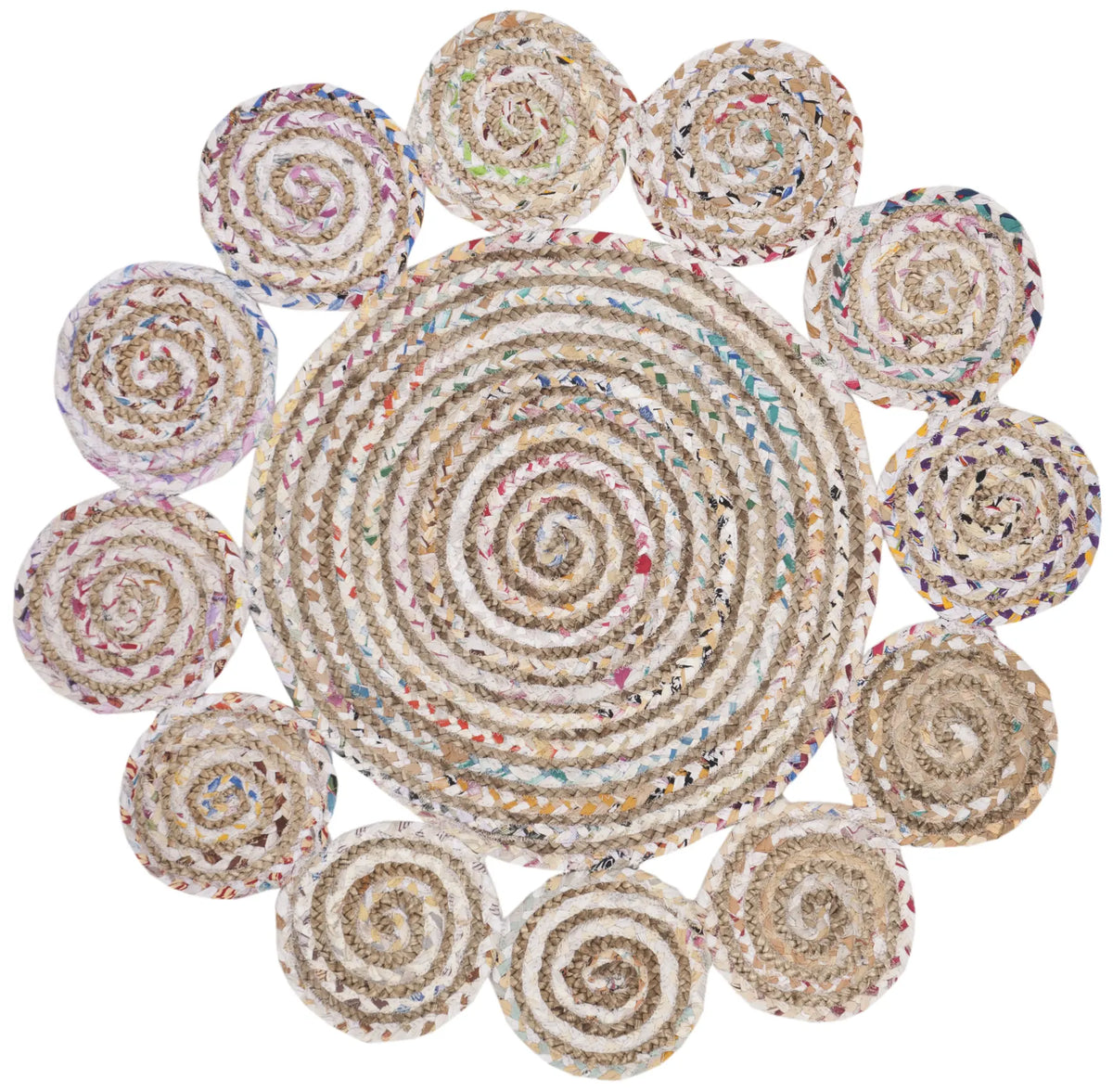 Safavieh Cape Cod 3'-0" x 3'-0" Rug in Ivory / Multi