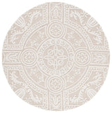 Safavieh Blossom 6'-0" x 6'-0" Rug in Light Grey / Ivory