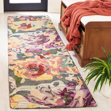 Safavieh Blossom 2'-3" x 8'-0" Rug in Blue / Purple