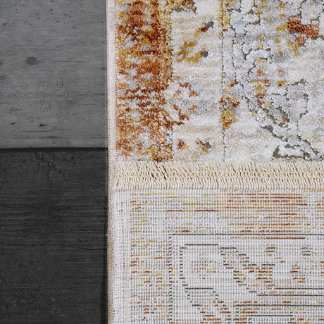 Dynamic Rugs Skyler 6711 Grey/Copper Rug - Corner