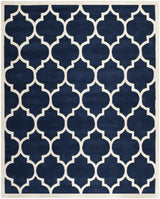 Safavieh Chatham 10'-0" x 14'-0" Rug in Dark Blue / Ivory