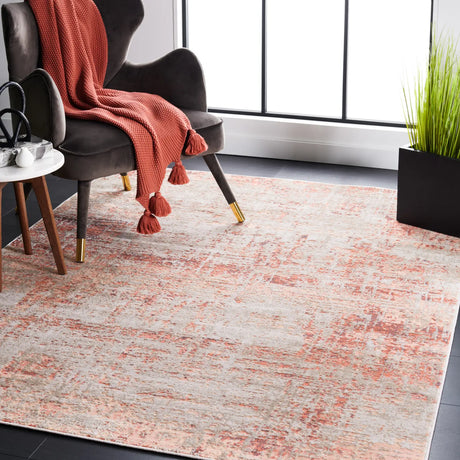 Safavieh Madison 800 4'-5" x 6'-5" Rug in Rust / Grey