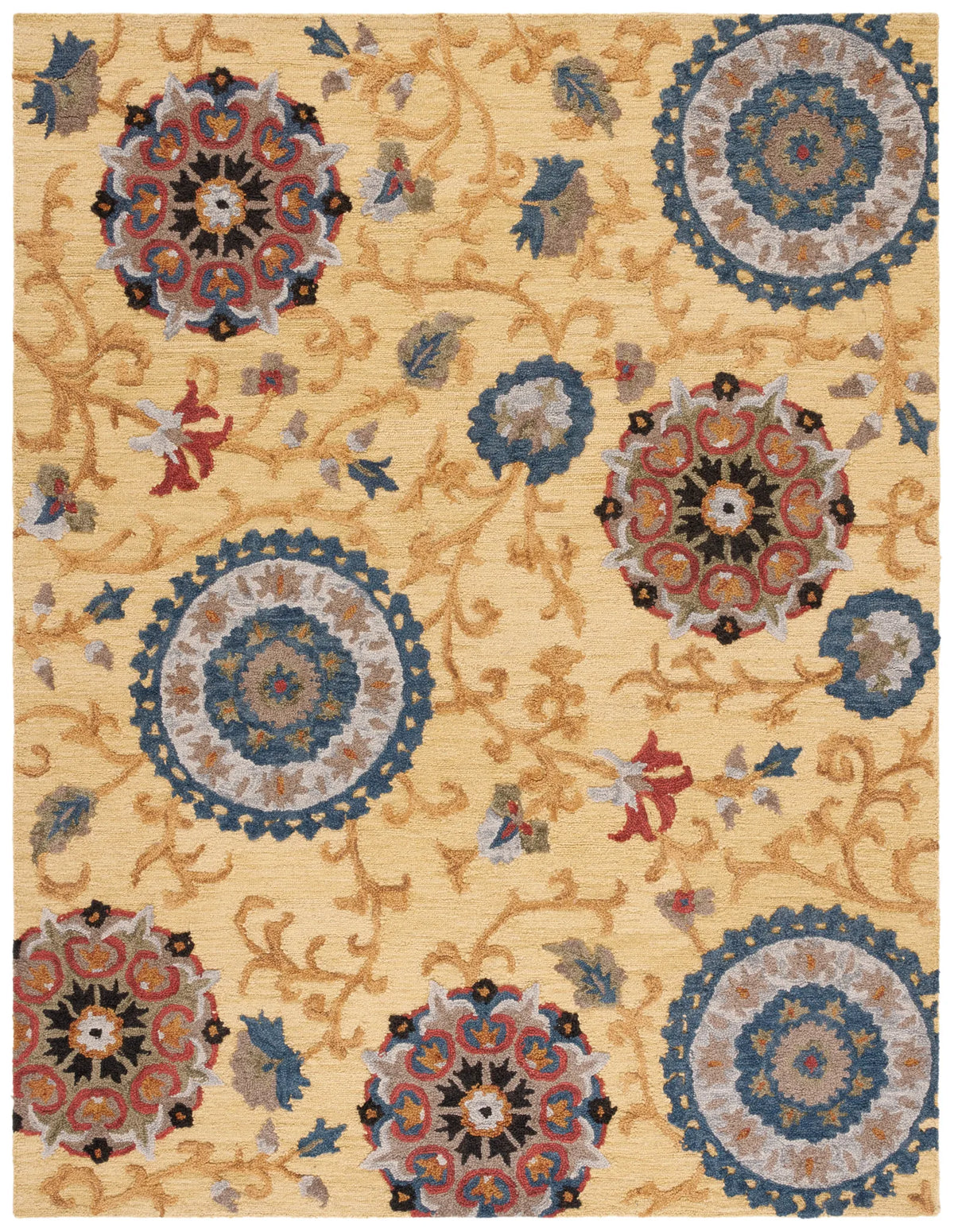 Safavieh Blossom 10'-0" x 14'-0" Rug in Gold / Multi