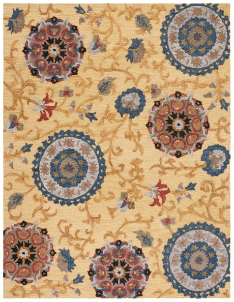 Safavieh Blossom 10'-0" x 14'-0" Rug in Gold / Multi