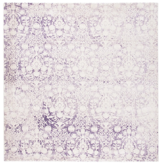 Safavieh Passion 6'-7" x 6'-7" Rug in Lavander / Ivory
