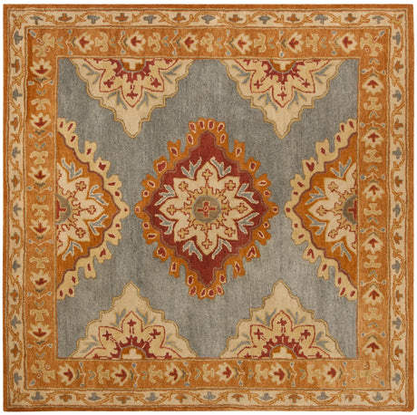 Safavieh Heritage 6'-0" x 6'-0" Rug in Blue / Rust