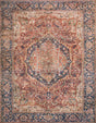 Loloi Layla Lay-08 Red / Navy Rugs - main flat