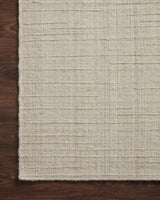 Loloi Brooks Bro-01 Stone Rug - corner on wood