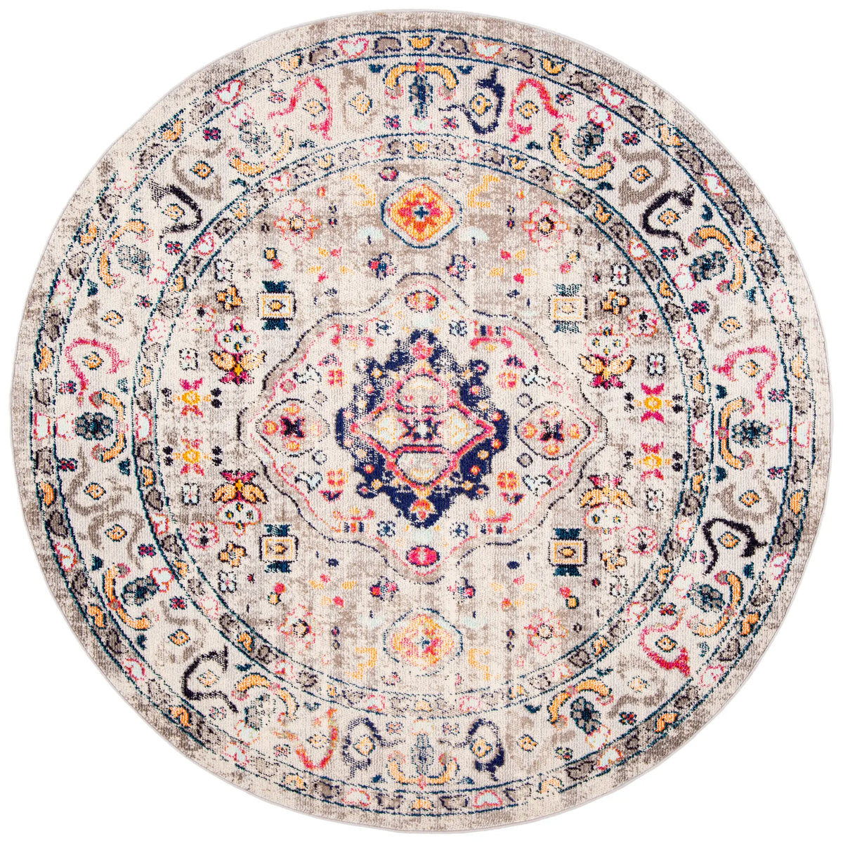 Safavieh Madison 5'-0" x 5'-0" Rug in Grey / Blue