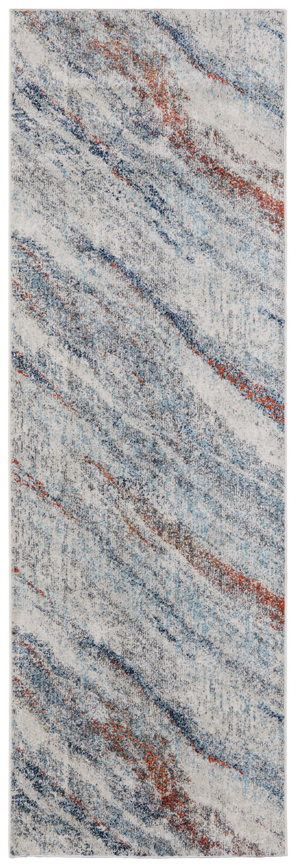 Feizy Edgemont Edg39Imf Ivory/Orange/Blue Area Rug