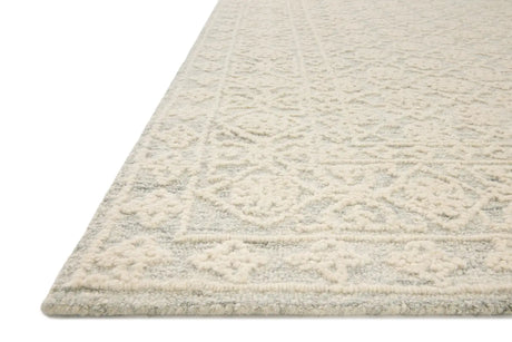Loloi Cecelia Cec-01 Mist/Ivory Rug - rug corner