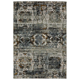 Oriental Weavers Gemini 2060V Charcoal/ Multi Rug - main flat