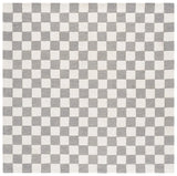 Safavieh Martha Stewart 6'-0" x 6'-0" Rug in Grey / Ivory