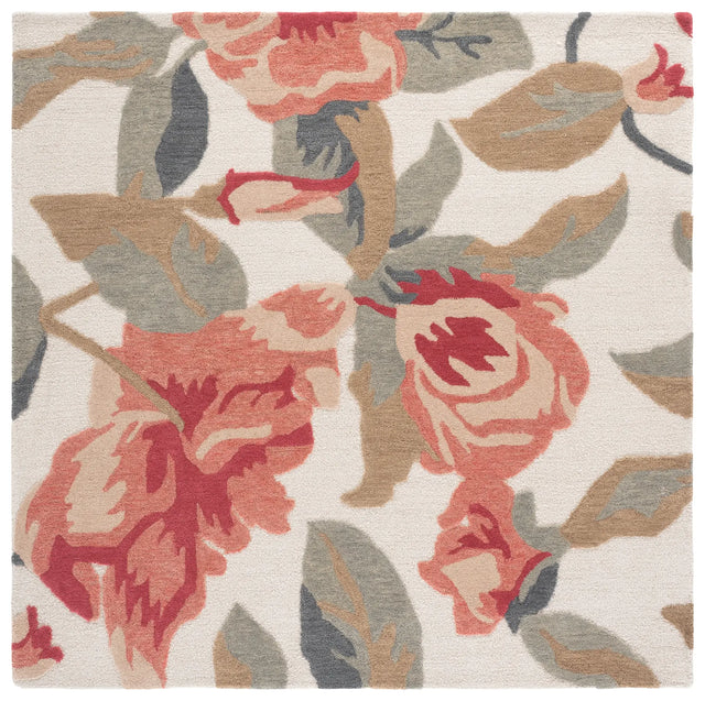 Safavieh Jardin 6'-0" x 6'-0" Rug in Ivory / Pink