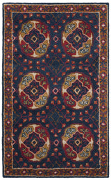 Safavieh Heritage 3'-0" x 5'-0" Rug in Navy / Red