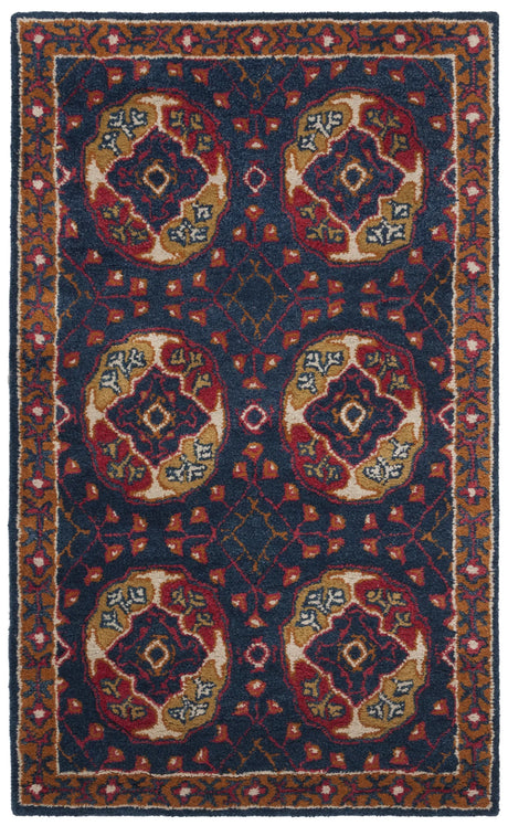 Safavieh Heritage 3'-0" x 5'-0" Rug in Navy / Red