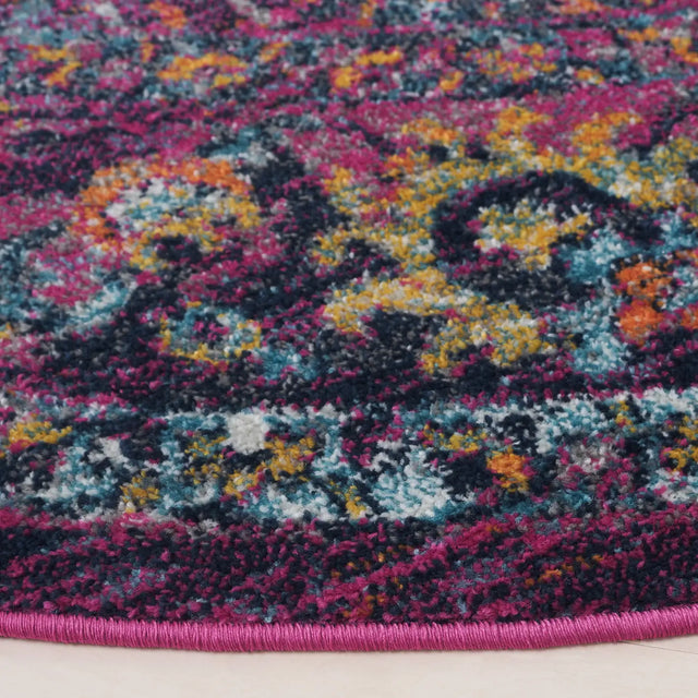 Safavieh Granada 5'-3" x 5'-3" Rug in Fuchsia / Multi