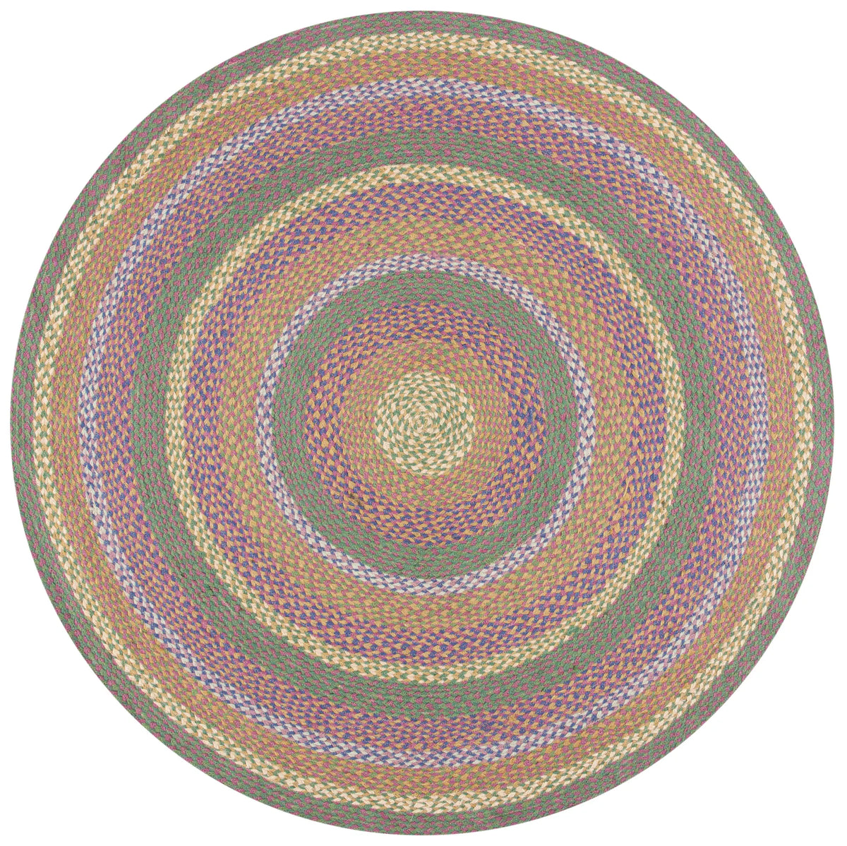Safavieh Cape Cod 5'-0" x 5'-0" Rug in Green / Pink