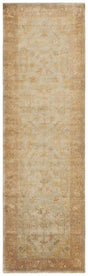 Safavieh Oushak 3'-0" x 10'-0" Rug in Soft Green / Rust