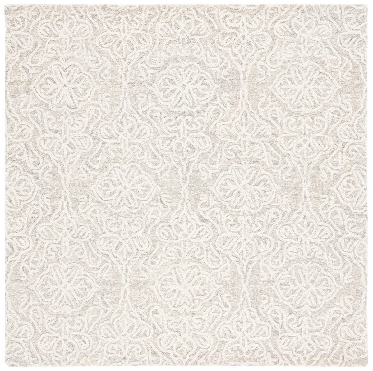 Safavieh Blossom 6'-0" x 6'-0" Rug in Silver / Ivory