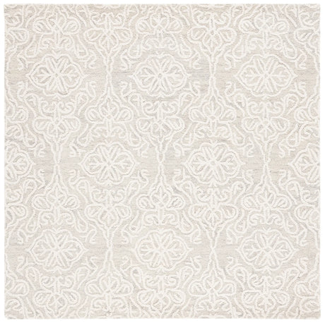 Safavieh Blossom 6'-0" x 6'-0" Rug in Silver / Ivory