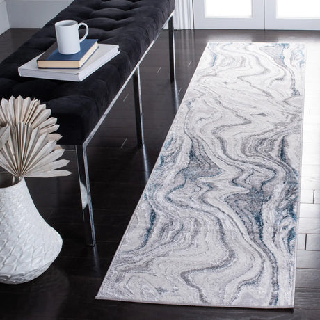 Safavieh Amelia 2'-0" x 7'-0" Rug in Grey / Blue