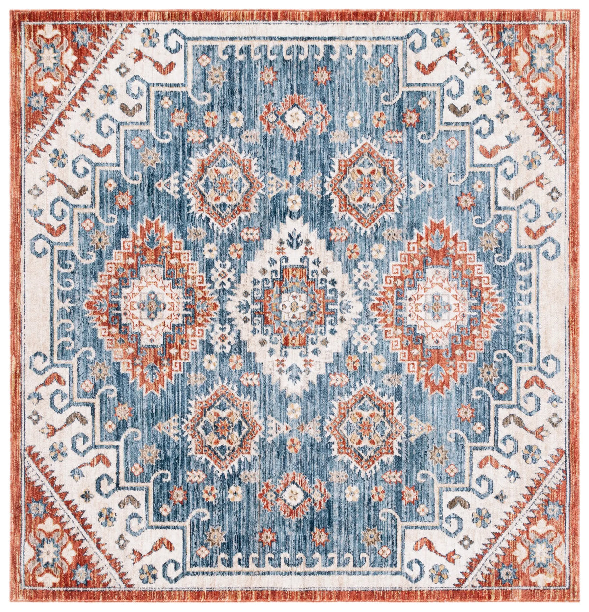 Safavieh Olympia 6'-0" x 6'-0" Rug in Blue / Ivory