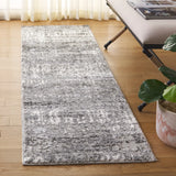 Safavieh Ravine Shag 2'-2" x 8'-0" Rug in Grey / Dark Grey