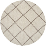 Safavieh Hudson Shag 5'-3" x 5'-3" Rug in Ivory / Beige