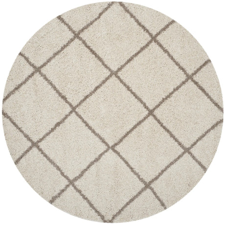 Safavieh Hudson Shag 5'-3" x 5'-3" Rug in Ivory / Beige