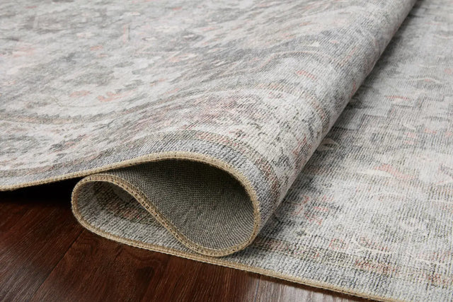 Loloi Heidi Hei-02 Dove/Blush Rugs - pile height