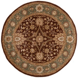 Safavieh Antiquity 6'-0" x 6'-0" Rug in Chocolate / Blue