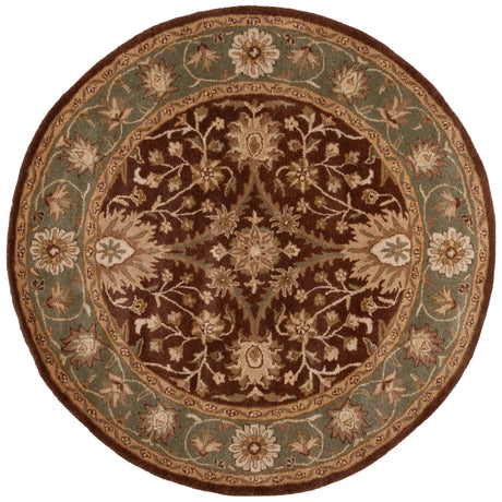 Safavieh Antiquity 6'-0" x 6'-0" Rug in Chocolate / Blue