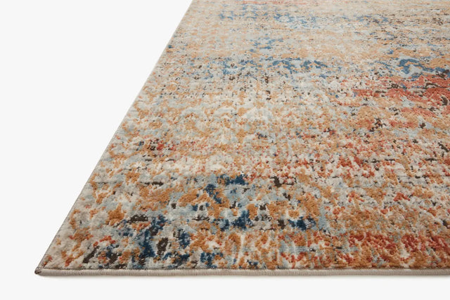 Loloi Bianca Bia-09 Ocean/Spice Rugs - rug corner