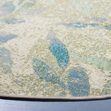 Safavieh Barbados 500 6'-6" x 6'-6" Rug in Blue / Ivory